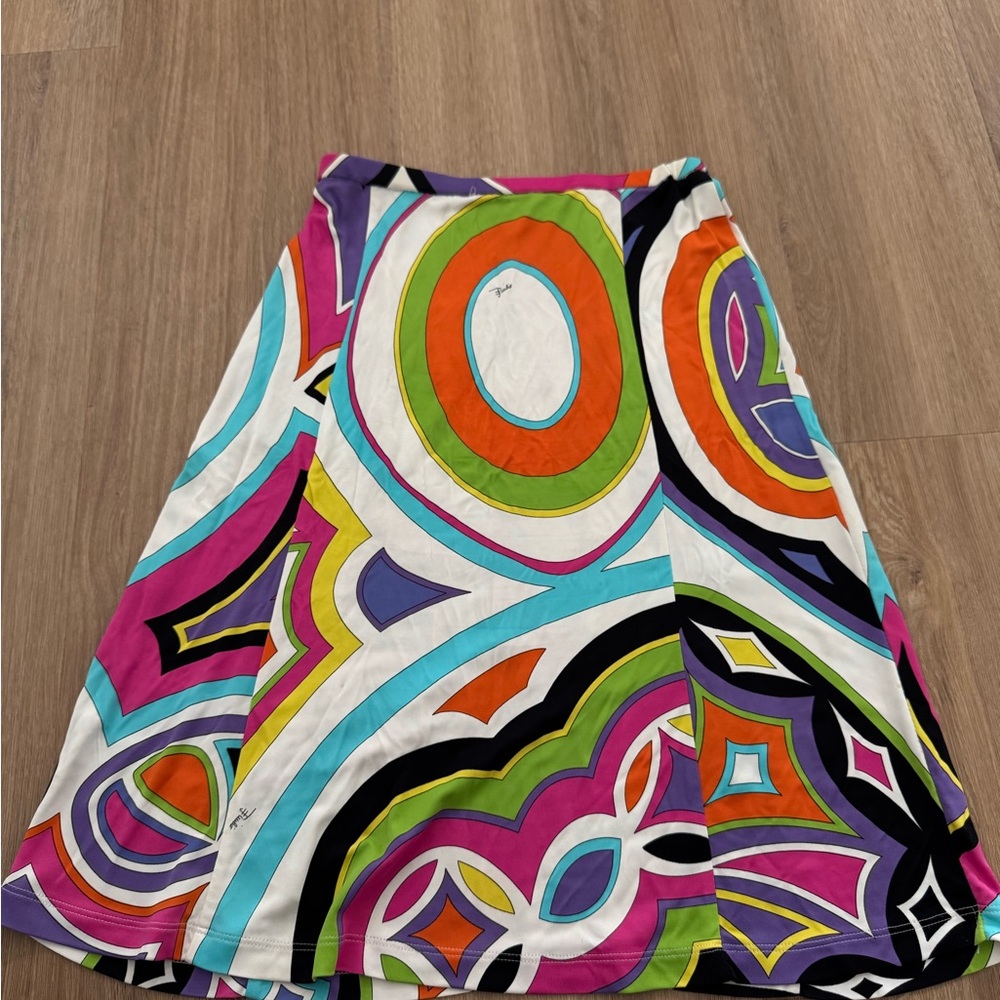 Emilio Pucci Colorful Geometric Women's Skirt